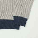 Jackman JM7200 Waffle Midneck Sweatshirt - Grey/Navy