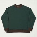 Jackman JM7200 Waffle Midneck Sweatshirt - Ivy/Wood