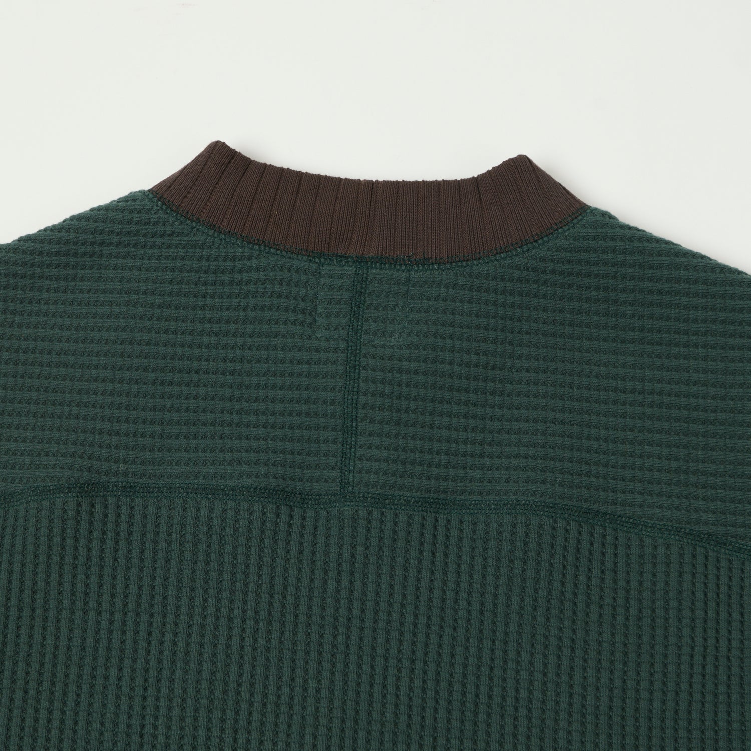 Jackman Midneck Waffle Sweatshirt - Ivy/Wood