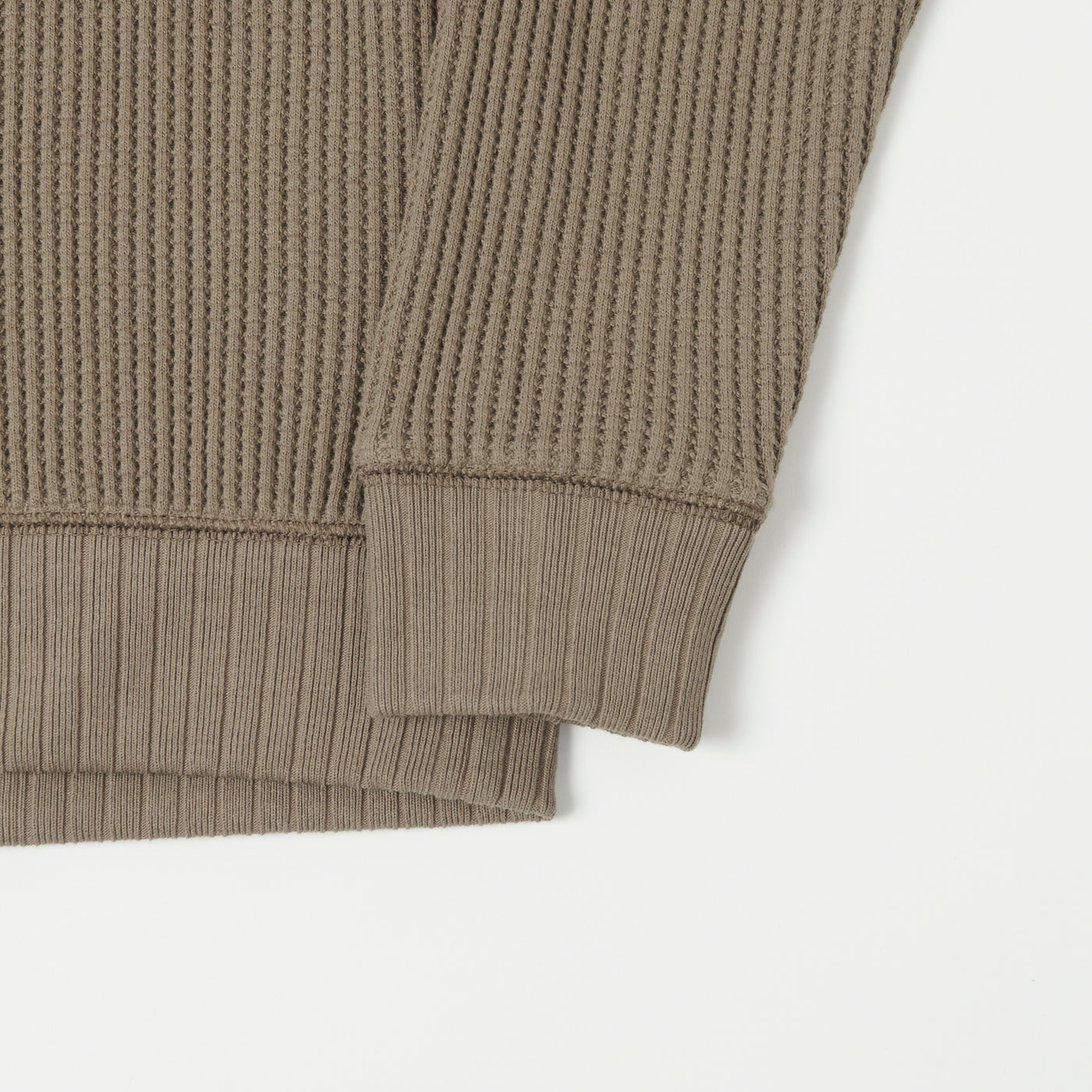 Jackman Midneck Waffle Sweatshirt - Taupe | SON OF A STAG
