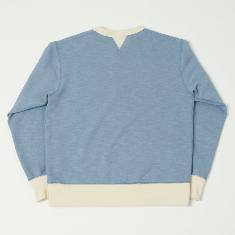 Jackman GG Crewneck Sweatshirt - Blue Grey/Ivory