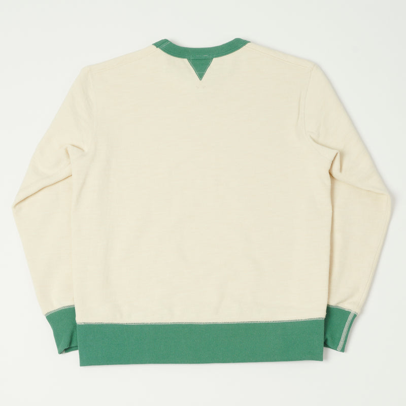 Jackman GG Crewneck Sweatshirt - Ivory/Green