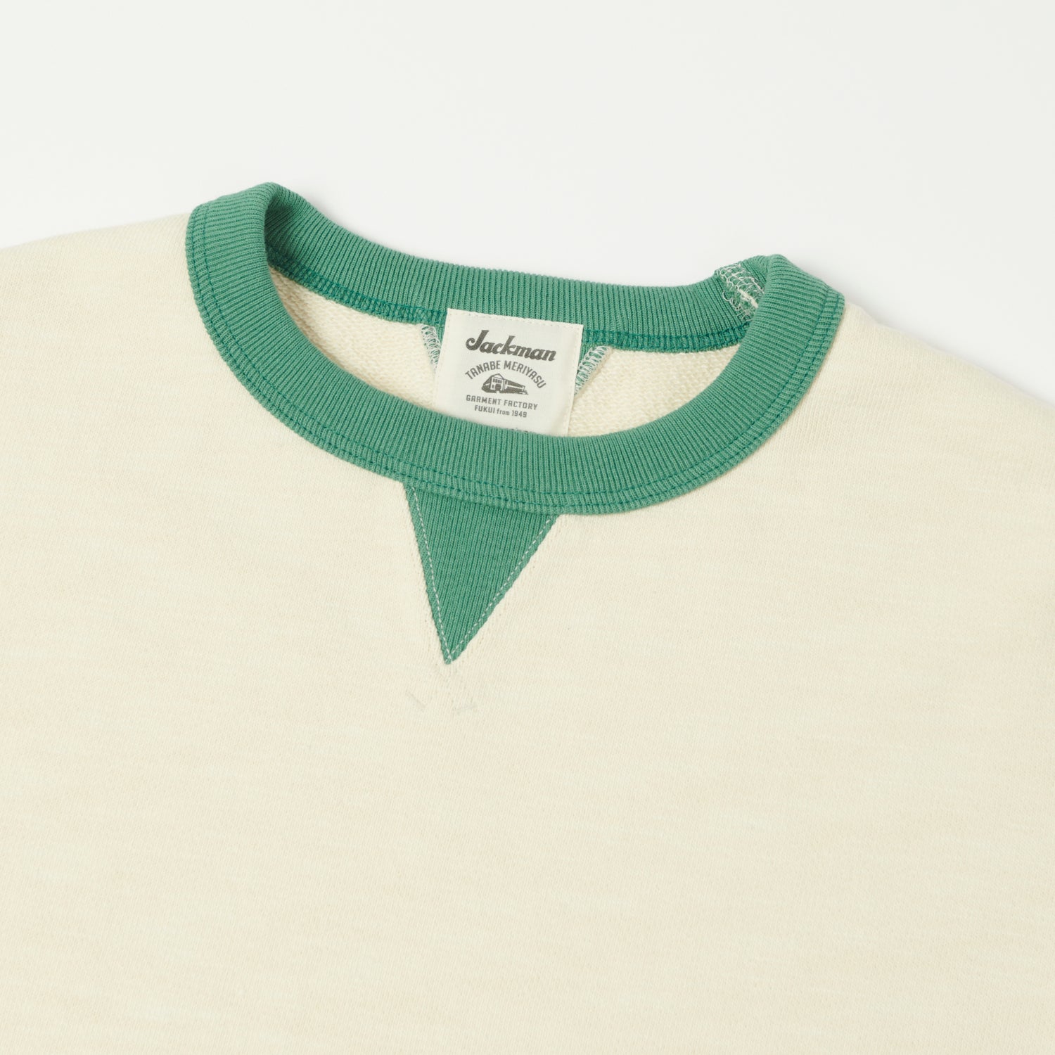 Jackman GG Crewneck Sweatshirt - Ivory/Green