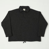 Jackman JM7382 Wool Himo Polo Sweater - Heather Black