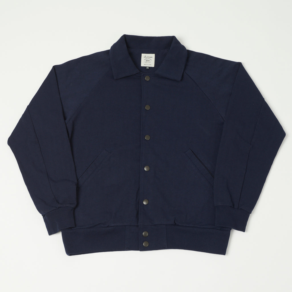 専門店では 【Jackmanジャックマン】Dotsume Award Jacket Navy 