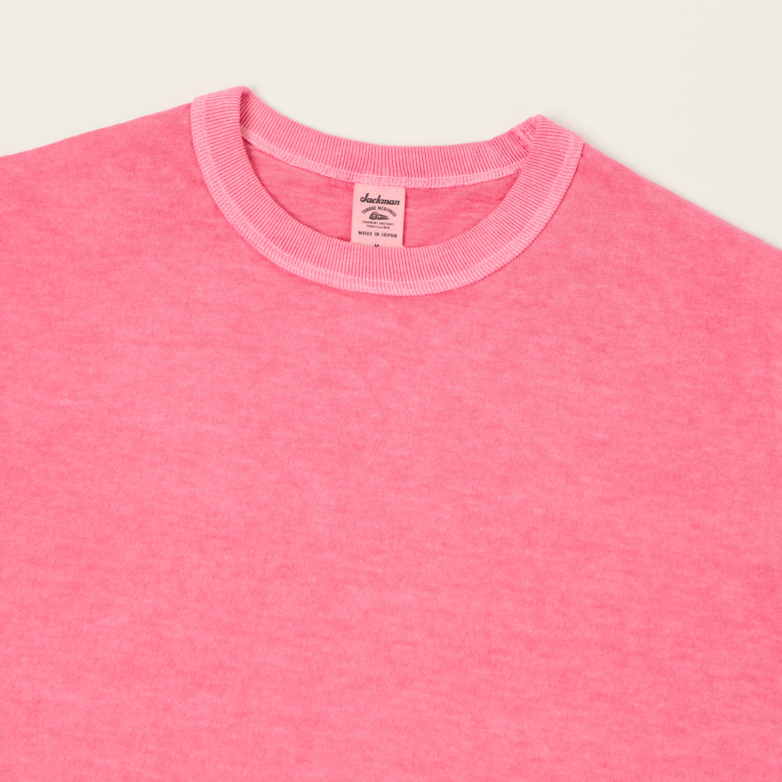 Jackman Lead-Off T-shirt - Fade Rose