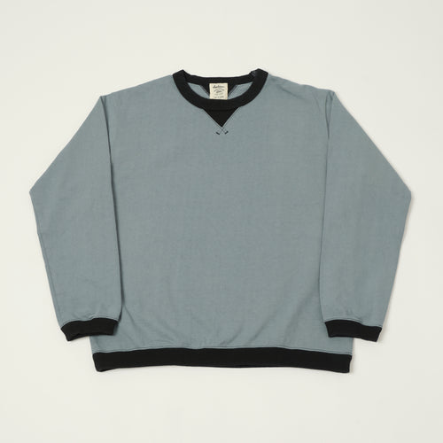 Jackman Long Sleeve Dotsume T-Shirt - Wolf Grey/Black