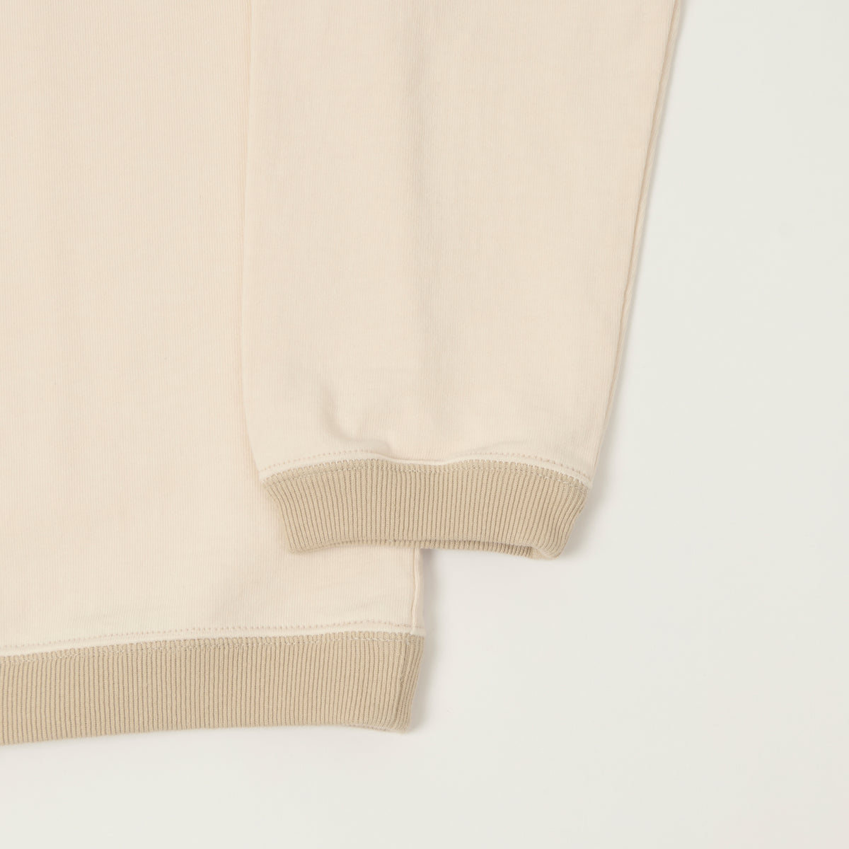 Jackman Long Sleeve Dotsume T-Shirt - Shell Pink/Dark Beige