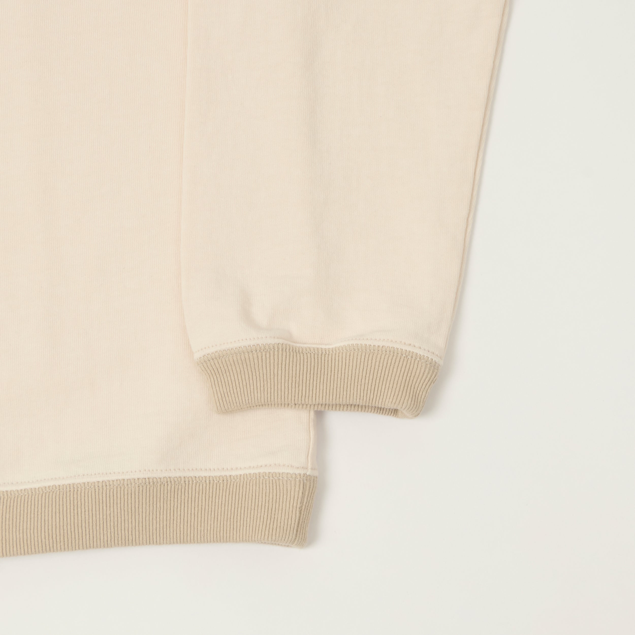 Jackman Long Sleeve Dotsume T-Shirt - Shell Pink/Dark Beige