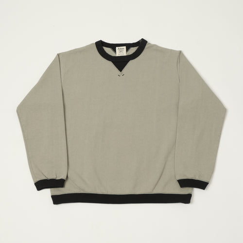 Jackman Long Sleeve Dotsume T-Shirt - Lizard Grey/Black