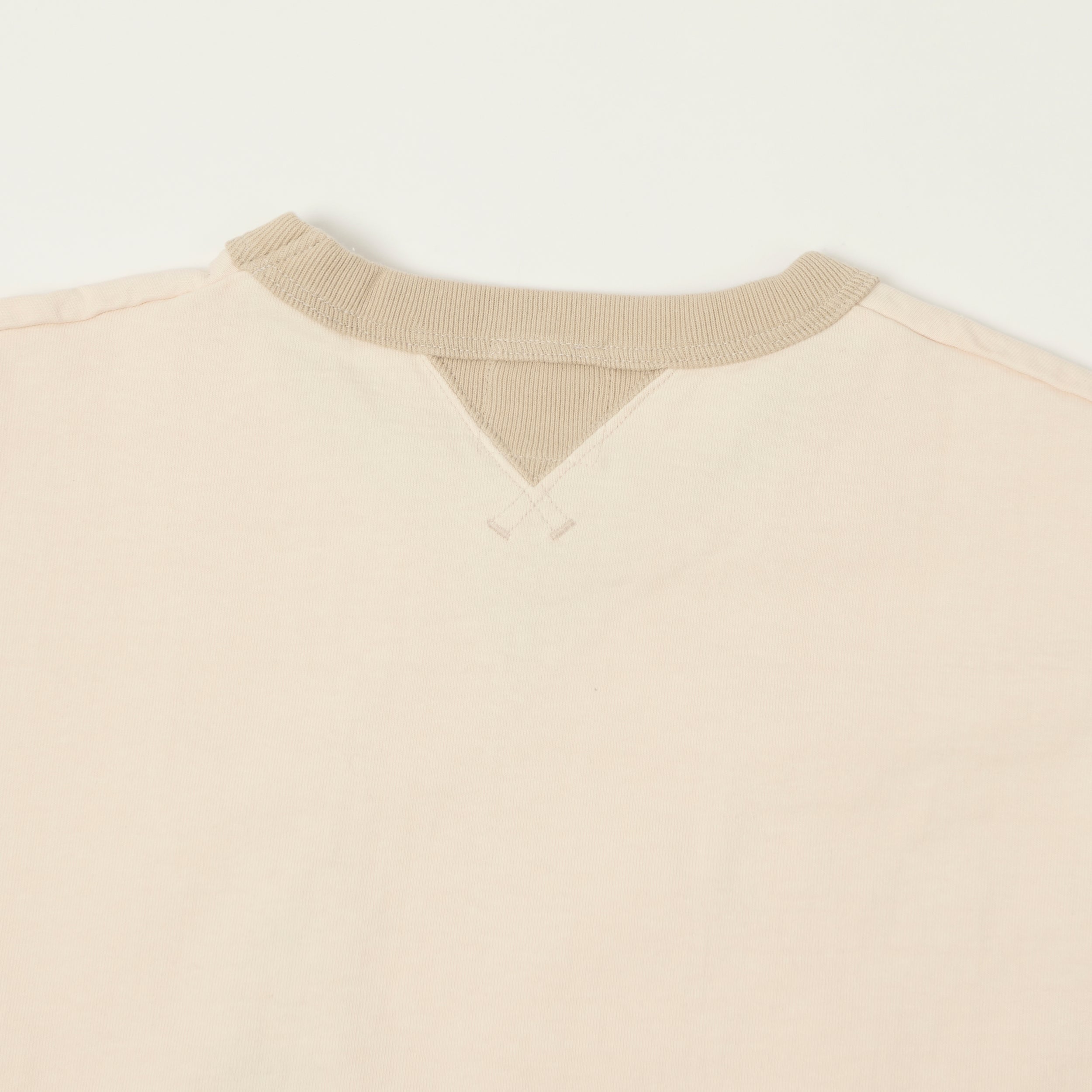 Jackman Long Sleeve Dotsume T-Shirt - Shell Pink/Dark Beige