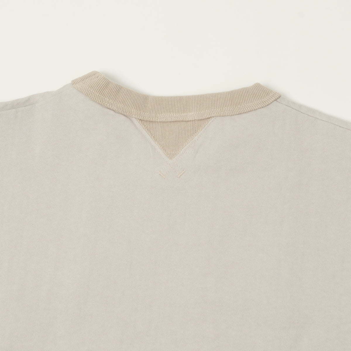 Jackman Long Sleeve Dotsume T-Shirt - Retro Silver/Dark Beige