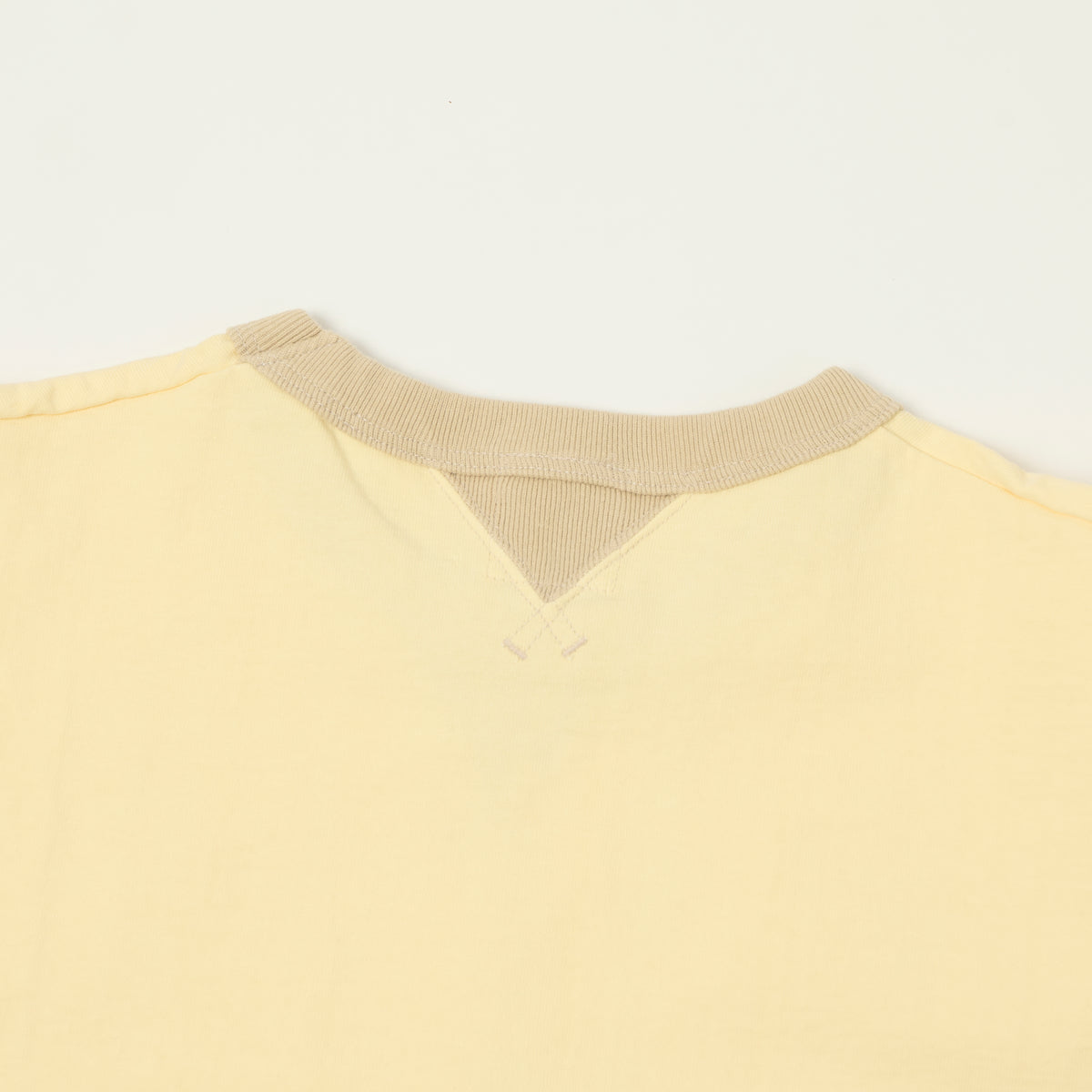 Jackman Long Sleeve Dotsume T-Shirt - Uni Cream/Dark Beige