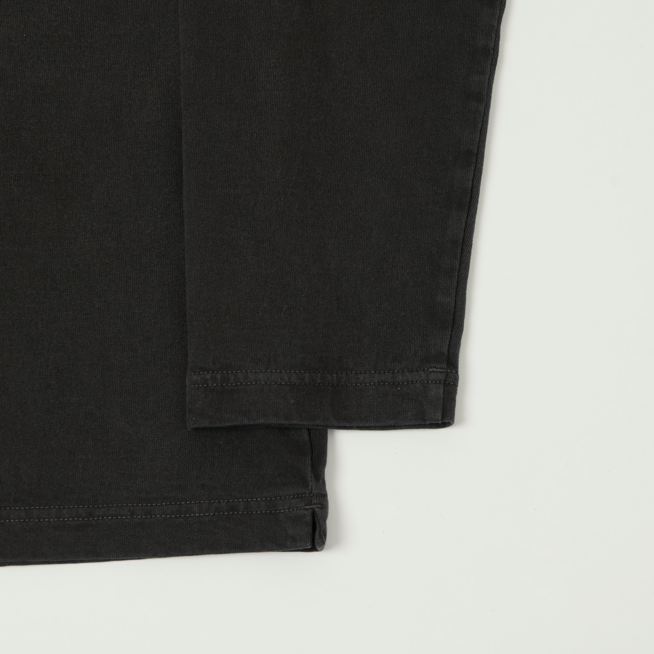 Jackman Long Sleeve Henley - Fade Black