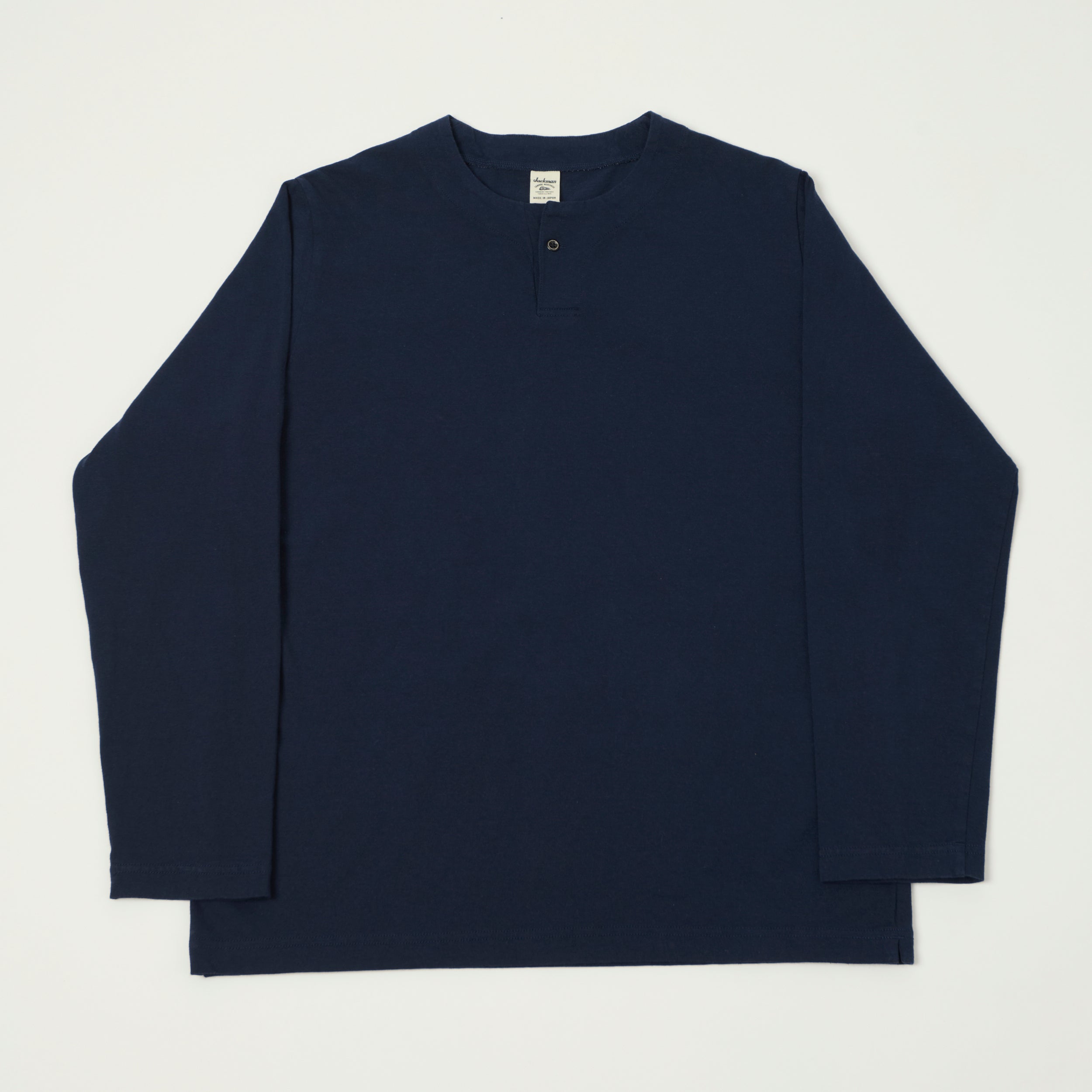 Jackman Long Sleeve Henley - Navy