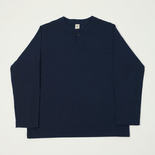 Jackman Long Sleeve Henley - Navy