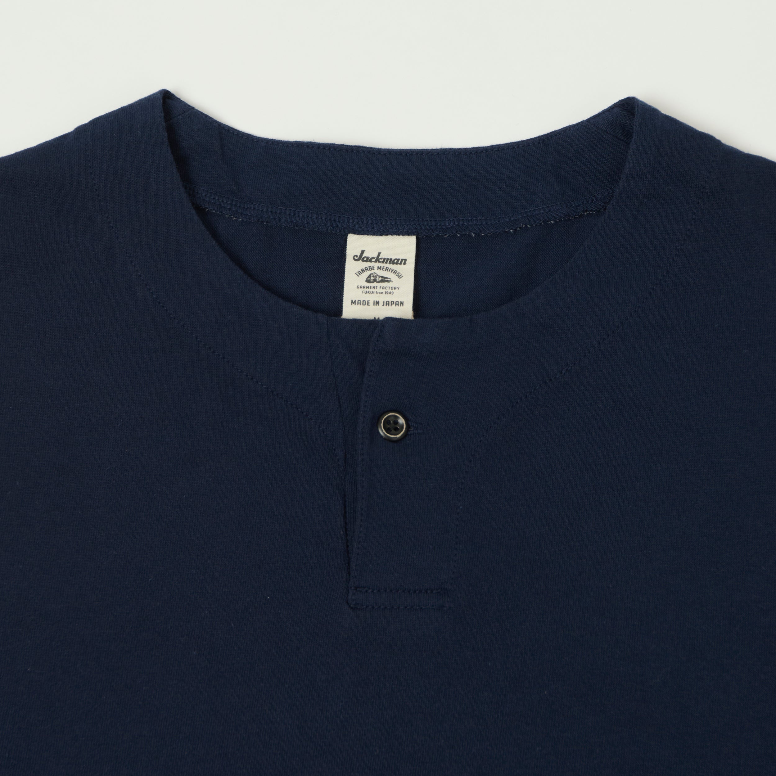 Jackman Long Sleeve Henley - Navy
