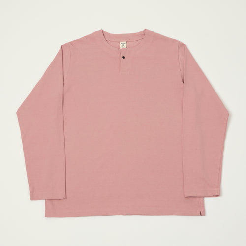 Jackman Long Sleeve Henley - Old Raspberry