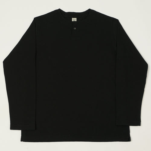 Jackman Long Sleeve Henley - Black