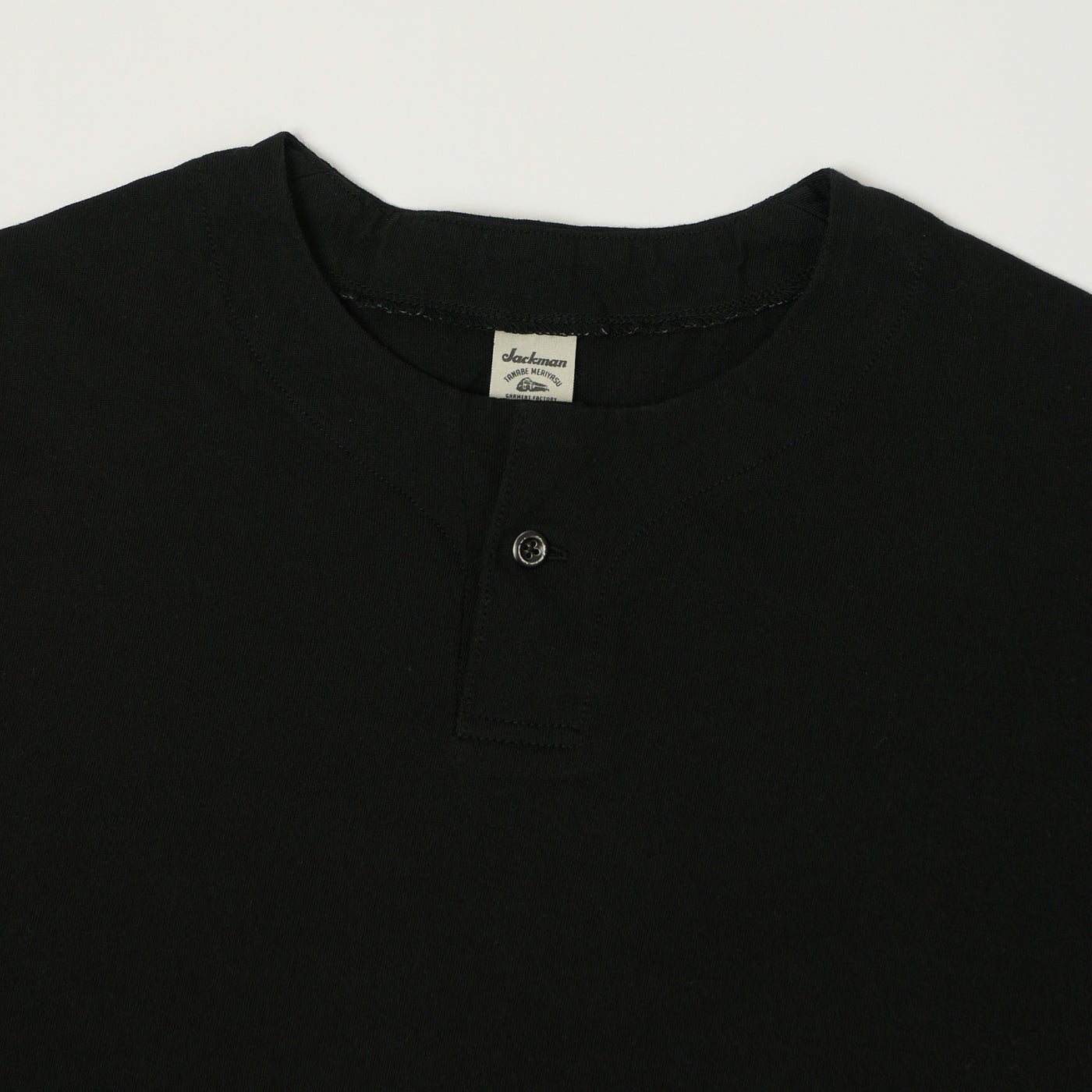Jackman Long Sleeve Henley - Black