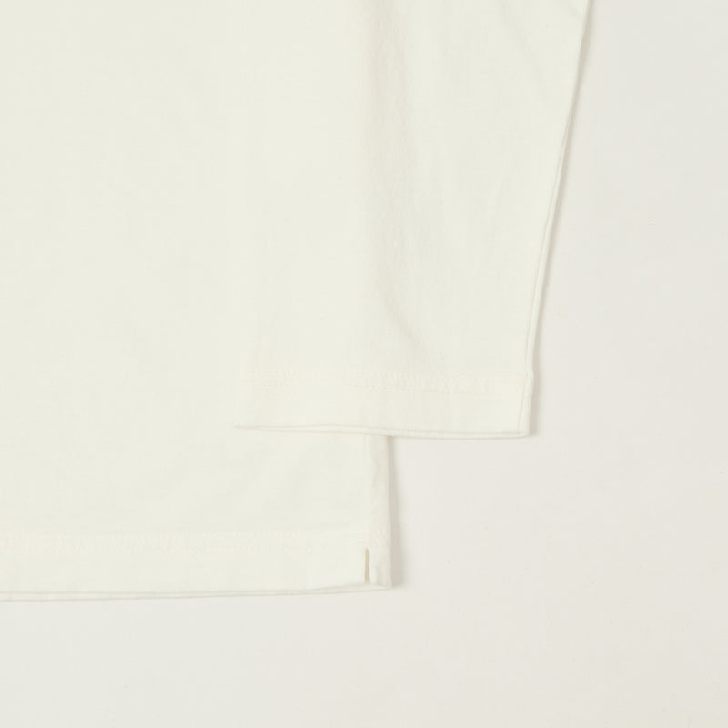 Jackman Long Sleeve Henley - White