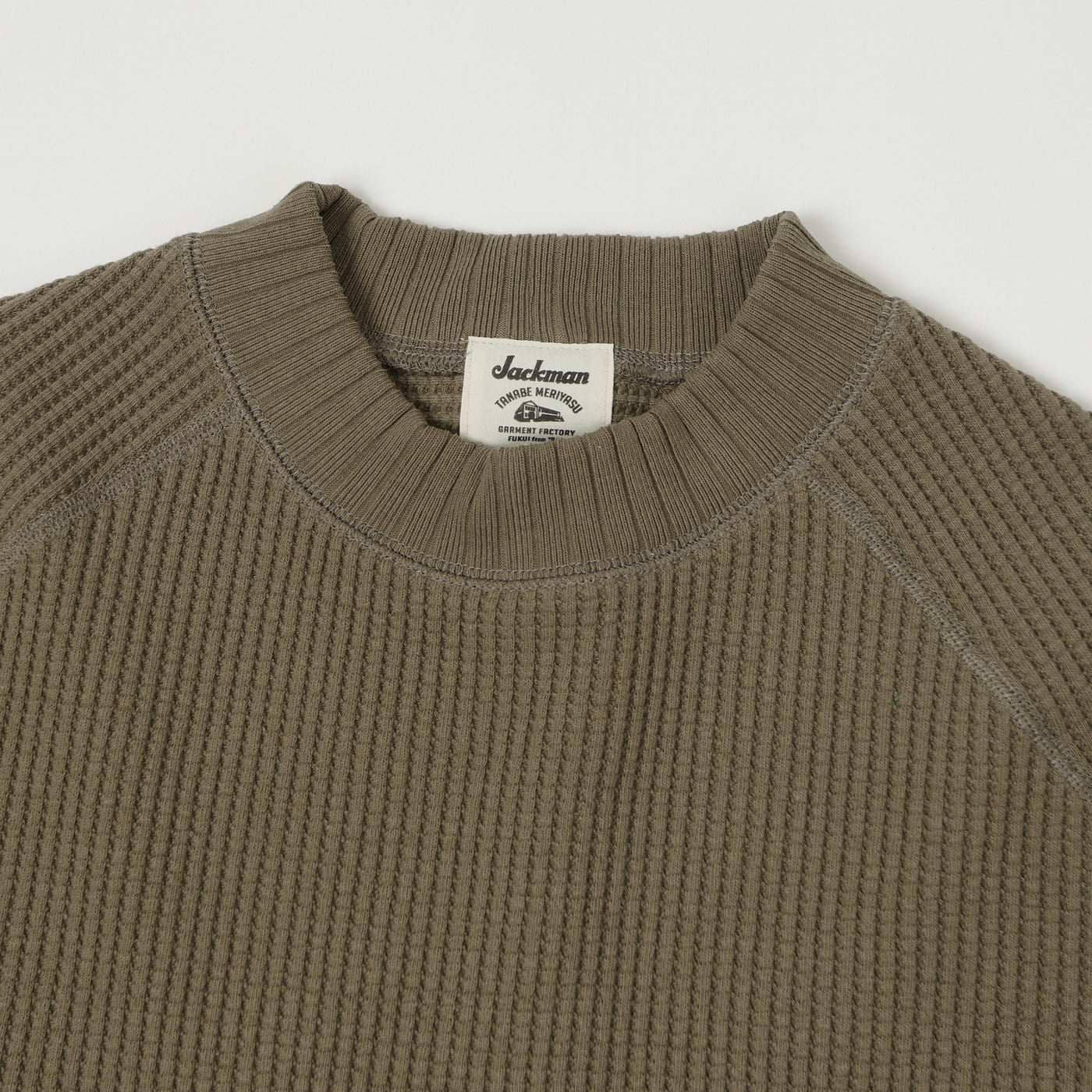 Jackman Midneck Waffle Sweatshirt - Sepia