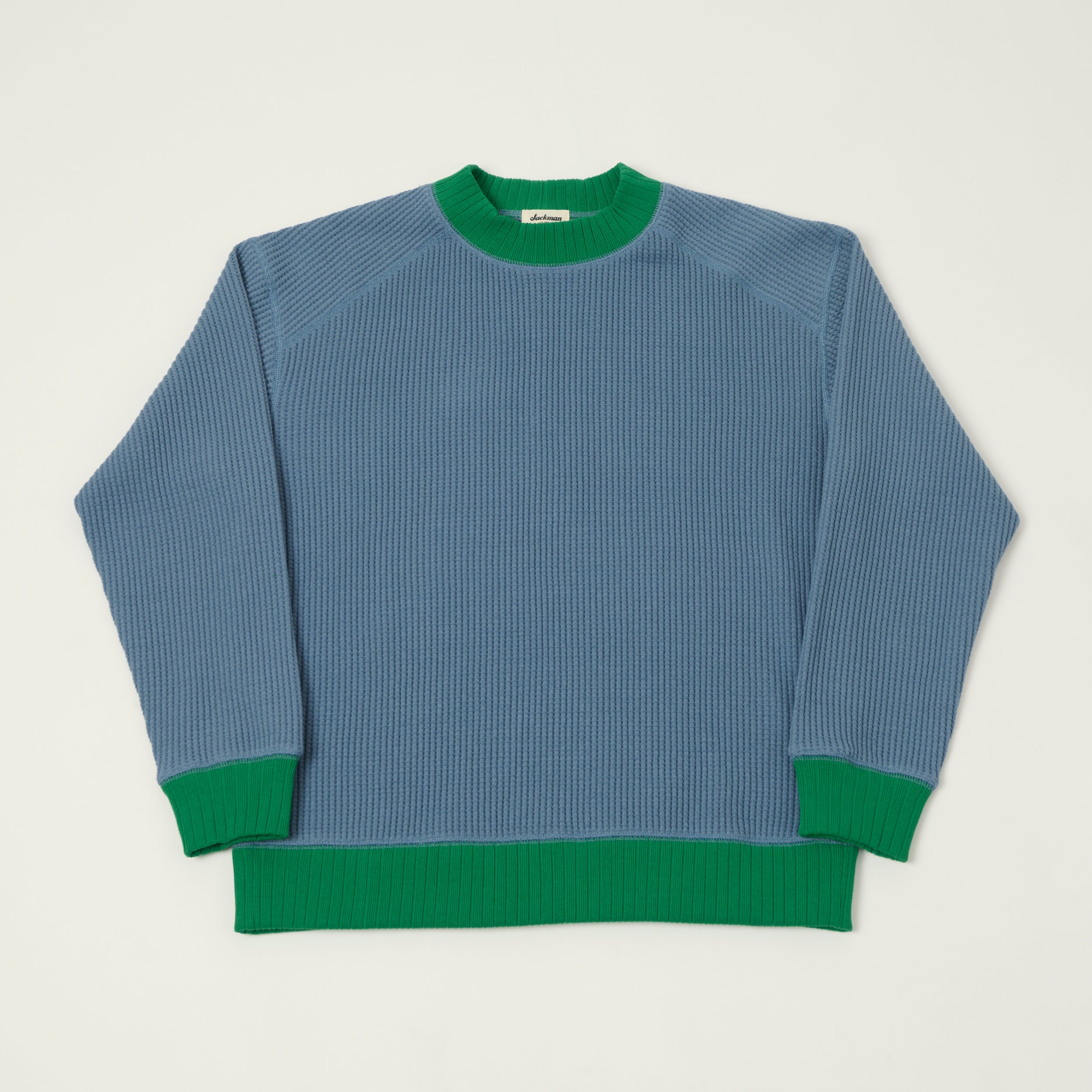 Jackman Midneck Waffle Sweatshirt - Falcon Grey/Wood – SON OF A STAG
