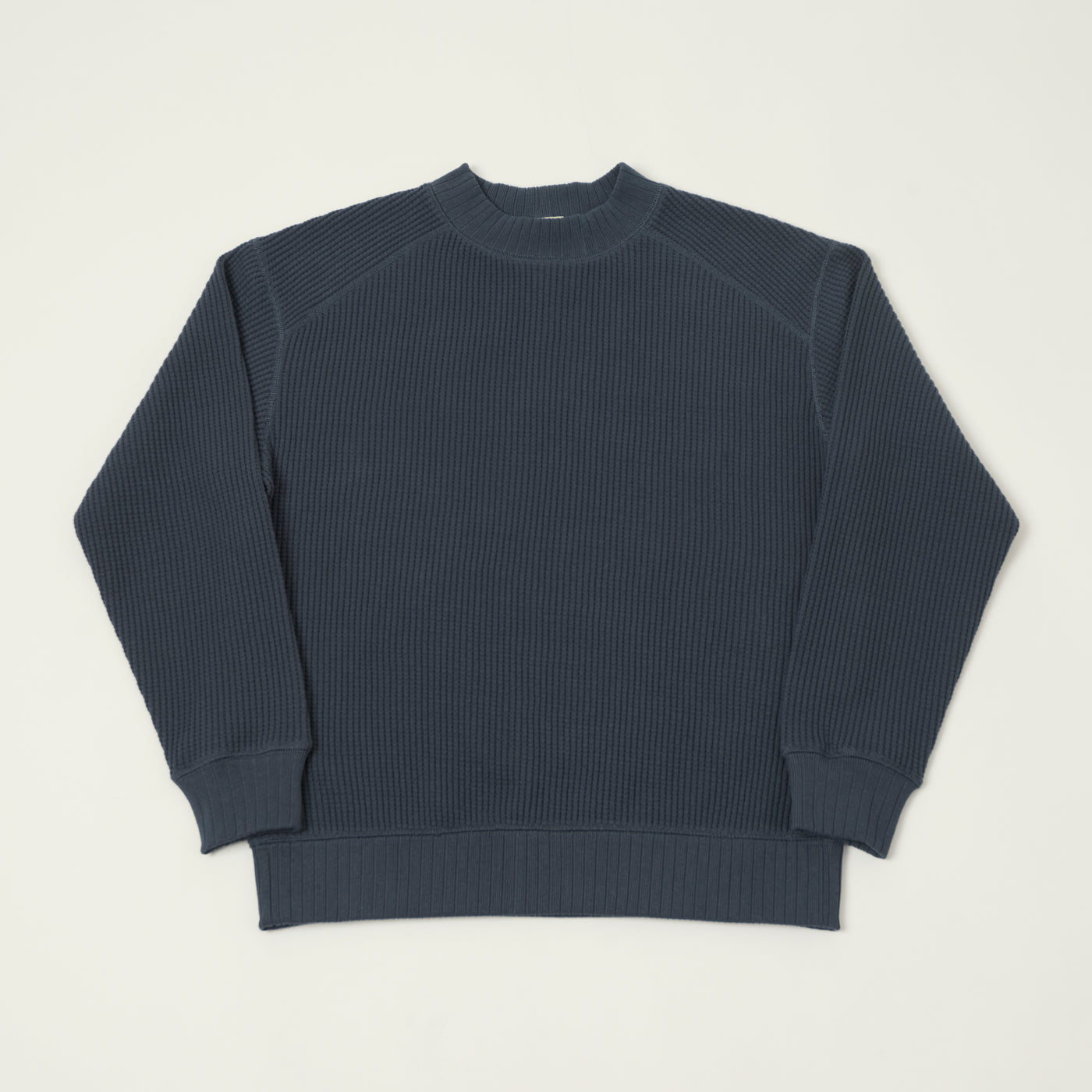 Jackman Midneck Waffle Sweatshirt - Retro Navy