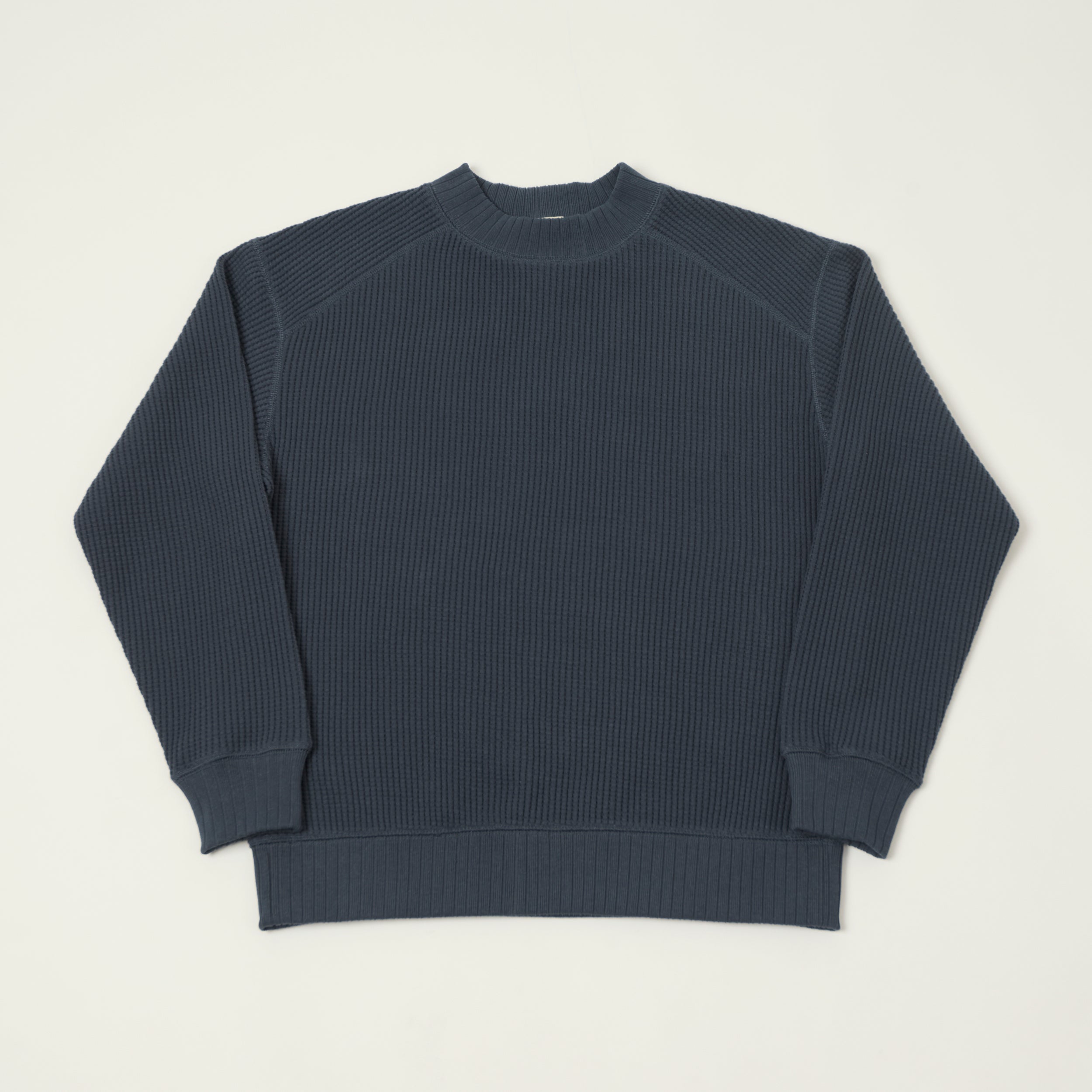 Jackman Midneck Waffle Sweatshirt - Retro Navy