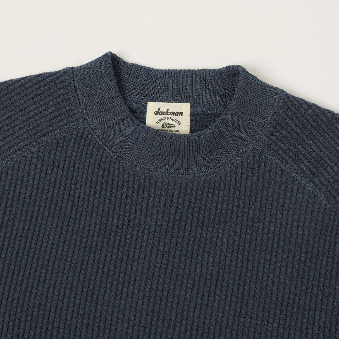Jackman Midneck Waffle Sweatshirt - Retro Navy