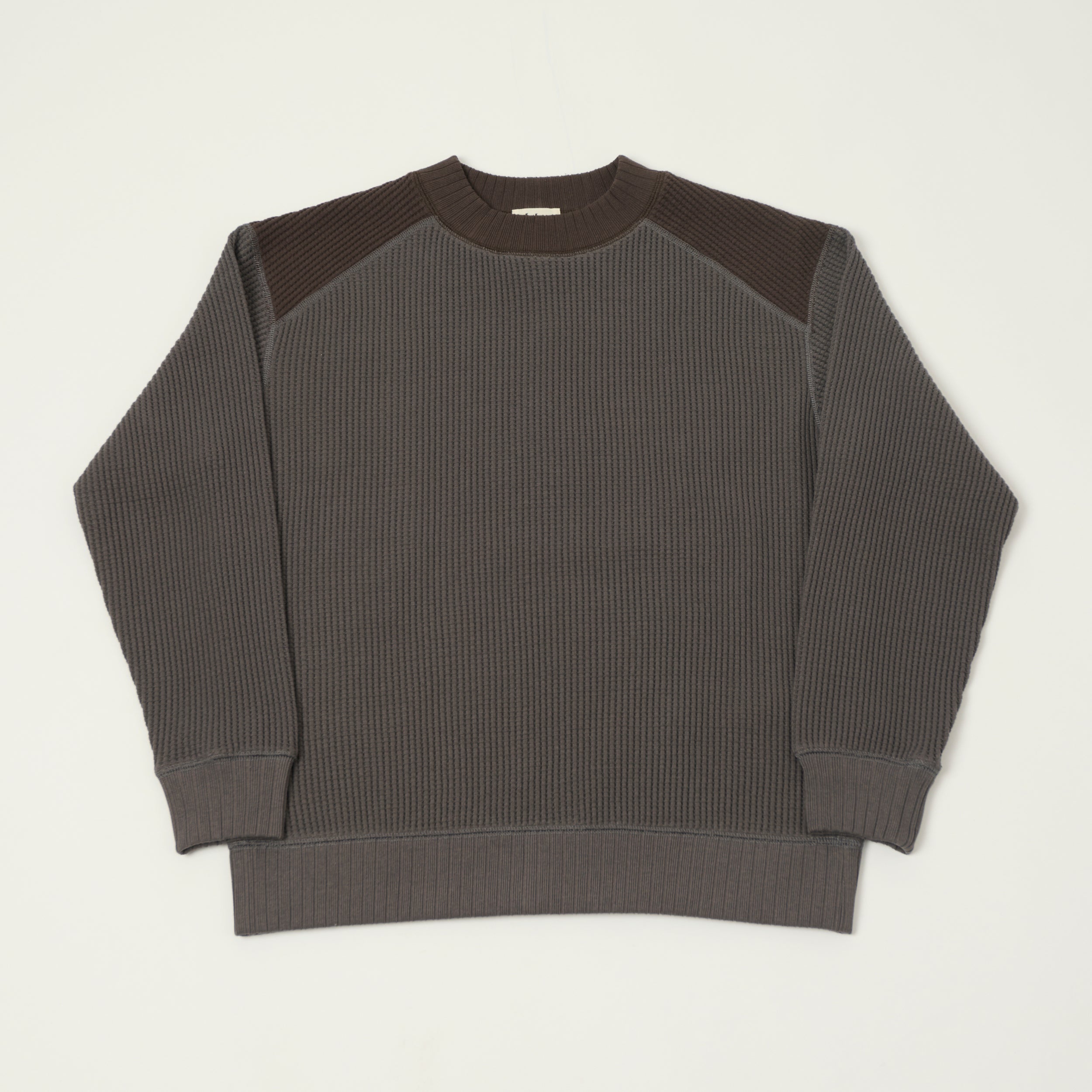 Jackman Midneck Waffle Sweatshirt - Sepia/Retro Saxe – SON OF A STAG