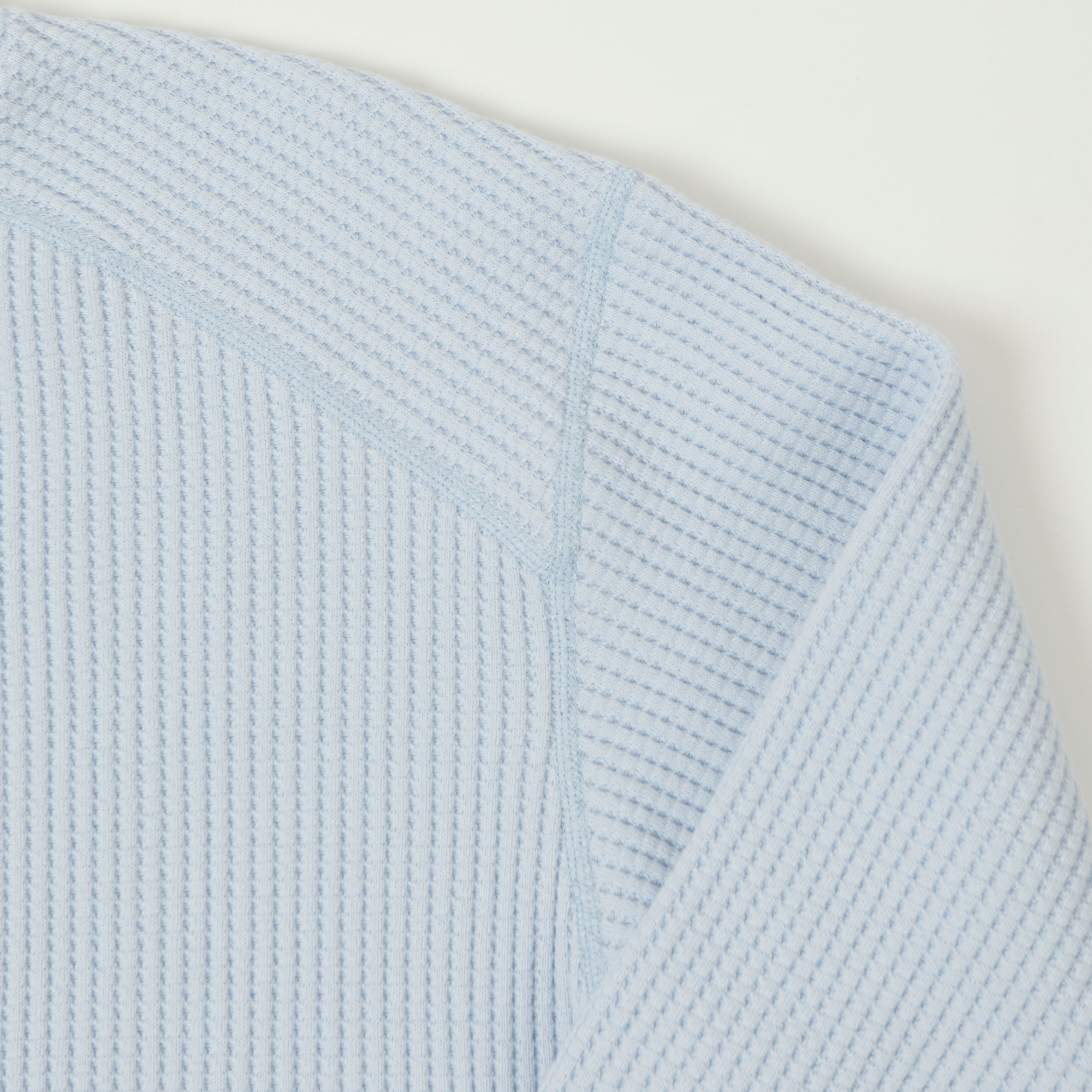 Jackman Midneck Waffle Sweatshirt - Ice Blue