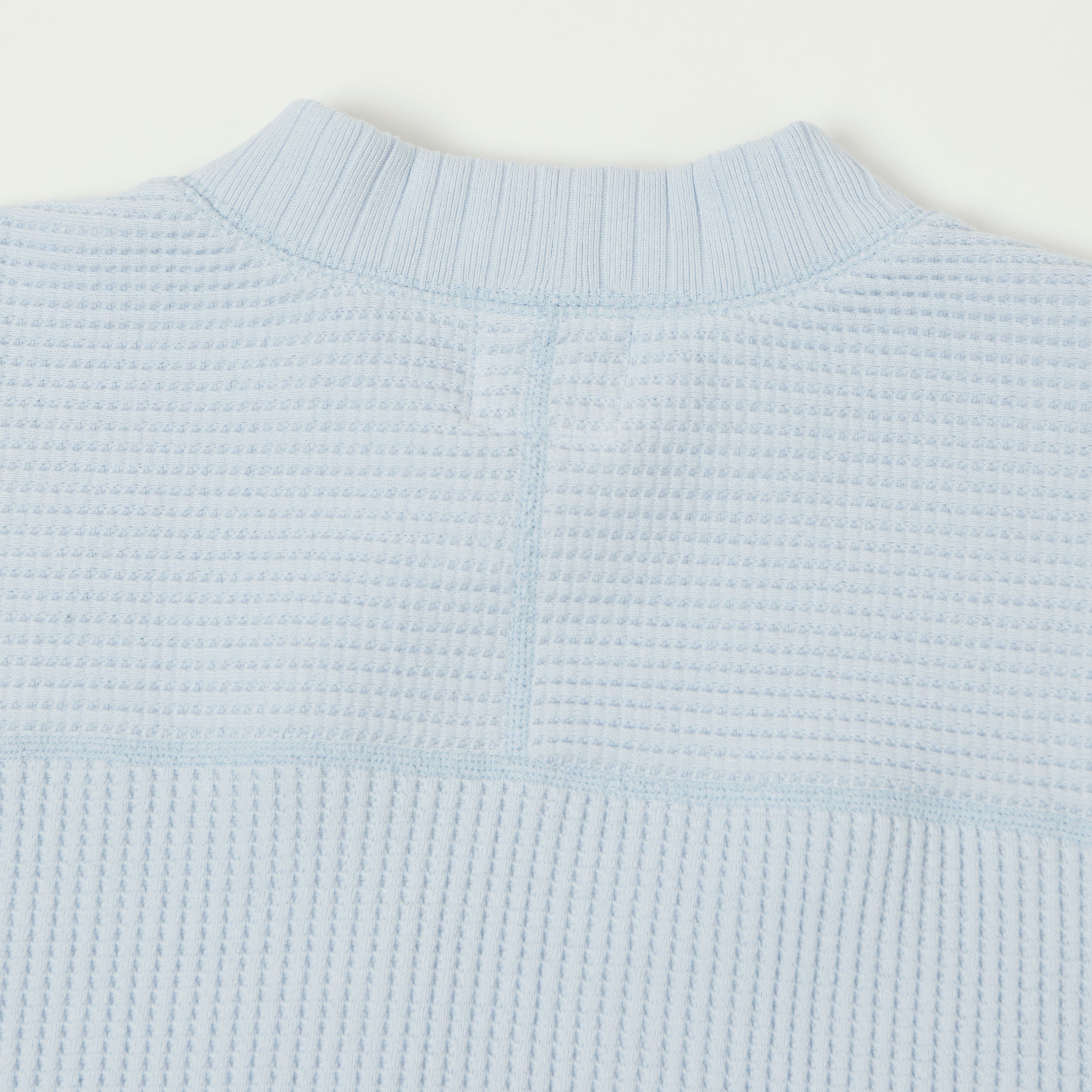 Jackman Midneck Waffle Sweatshirt - Ice Blue