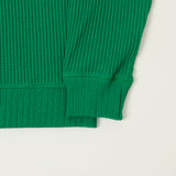 Jackman Midneck Waffle Sweatshirt - True Green