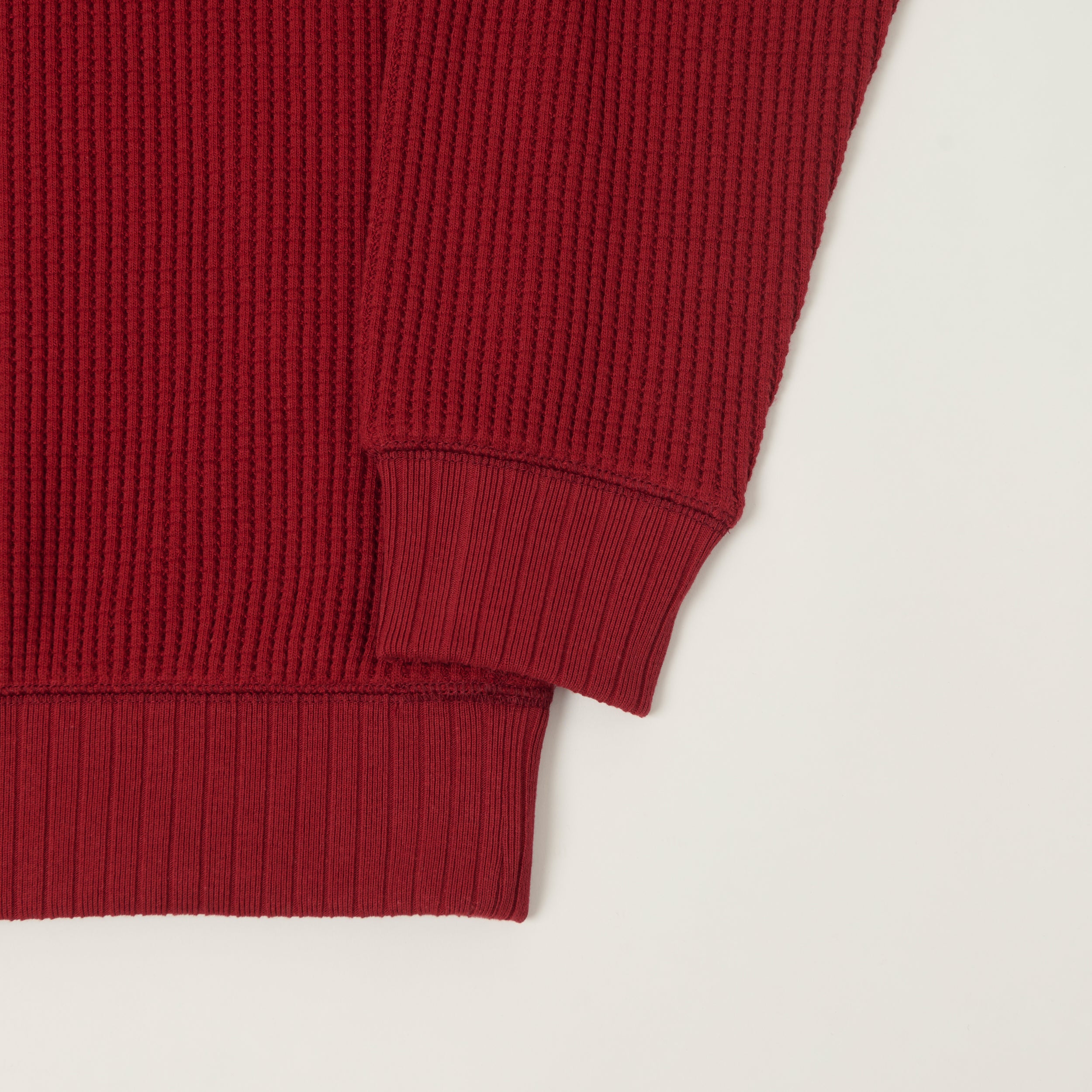 Jackman Midneck Waffle Sweatshirt - Ketchup