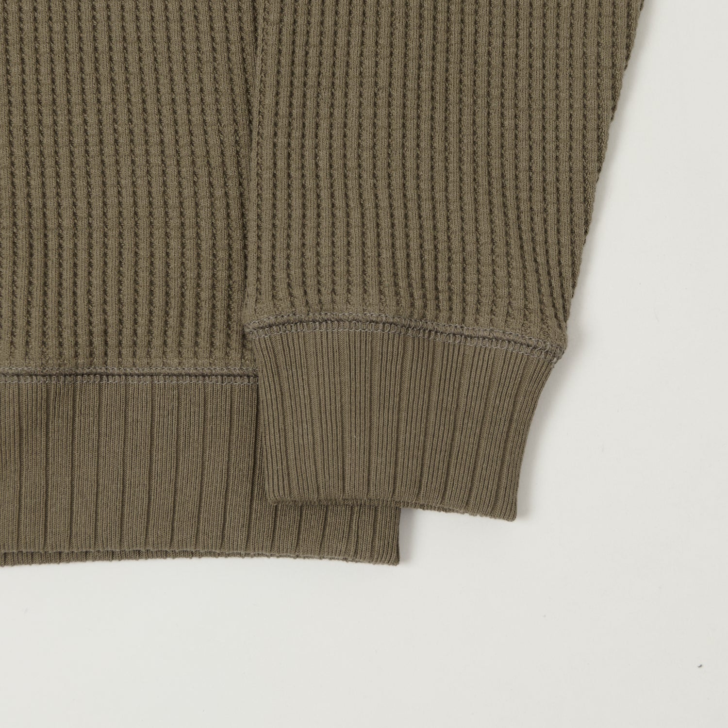 Jackman Midneck Waffle Sweatshirt - Sepia