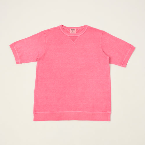 Jackman Dotsume Rib T-shirt - Fade Rose