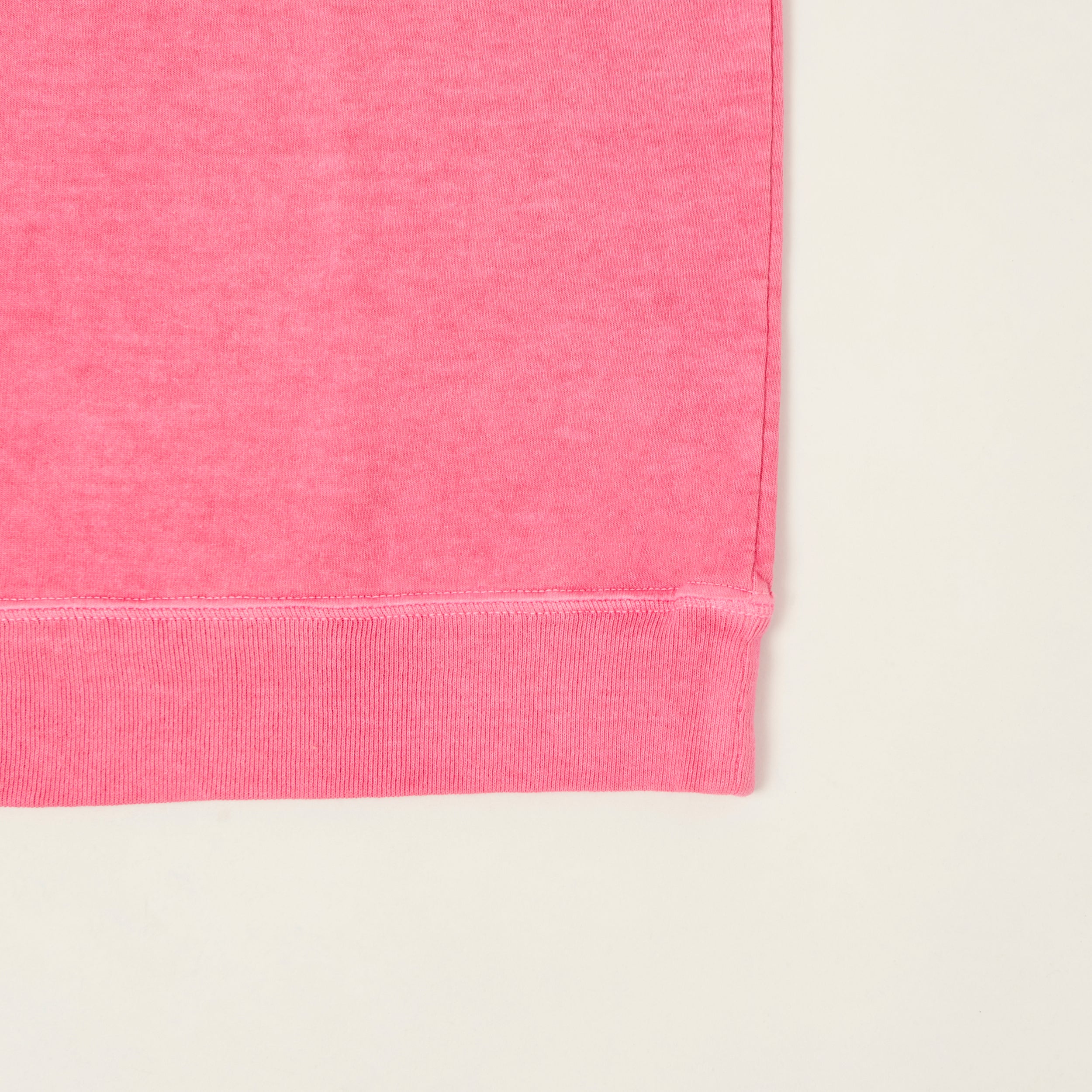 Jackman Dotsume Rib T-shirt - Fade Rose