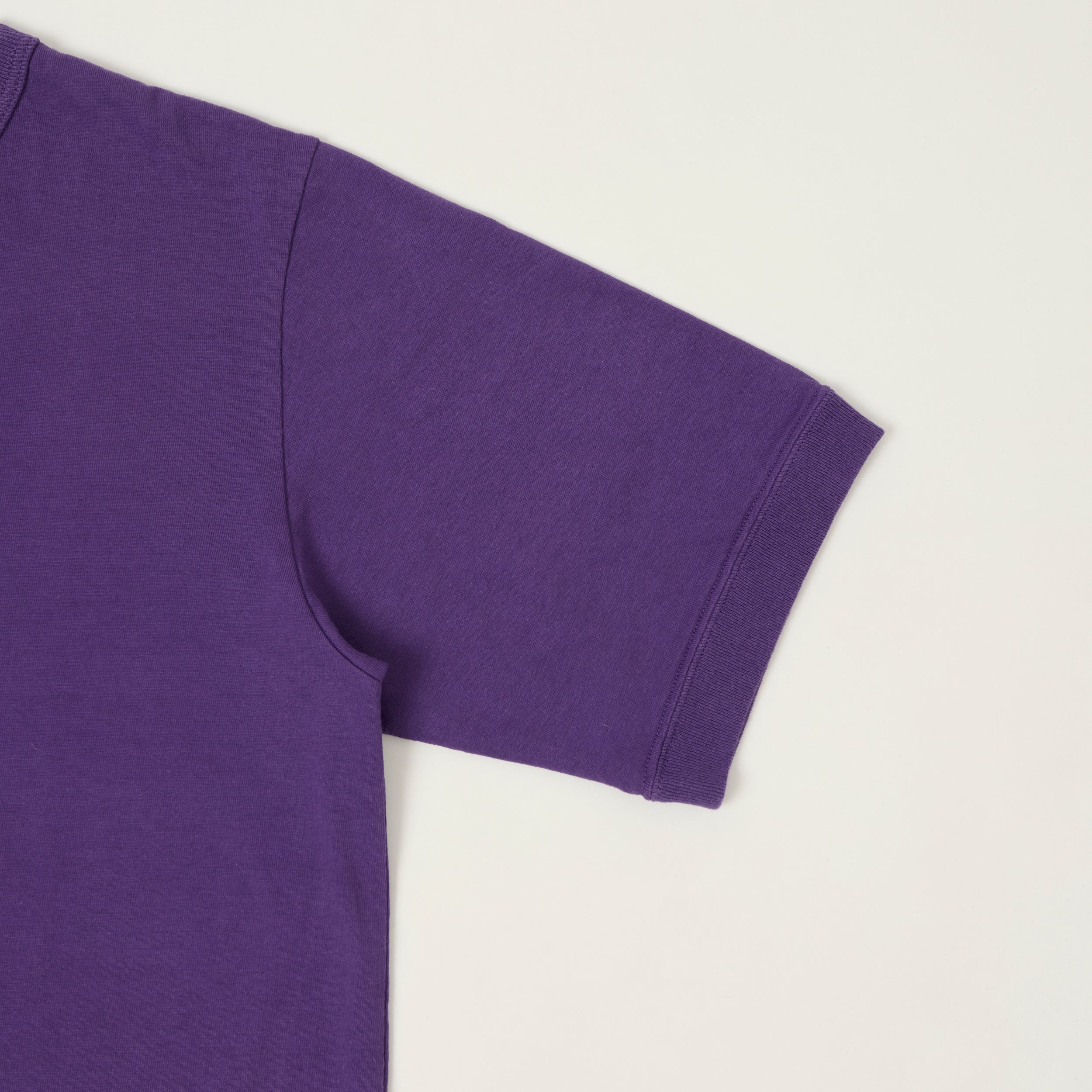 Jackman Dotsume Rib T-Shirt - Purple