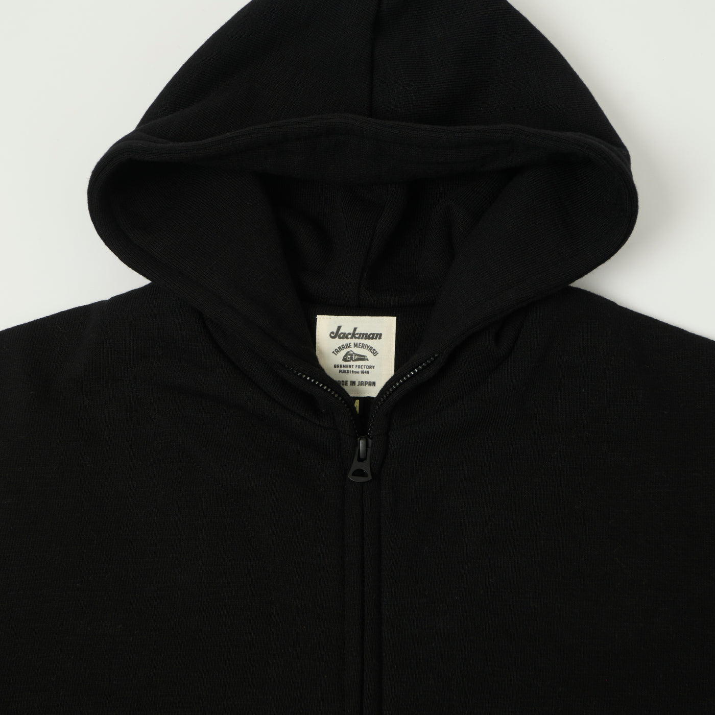 Jackman GG Zip Through Hoodie - Black