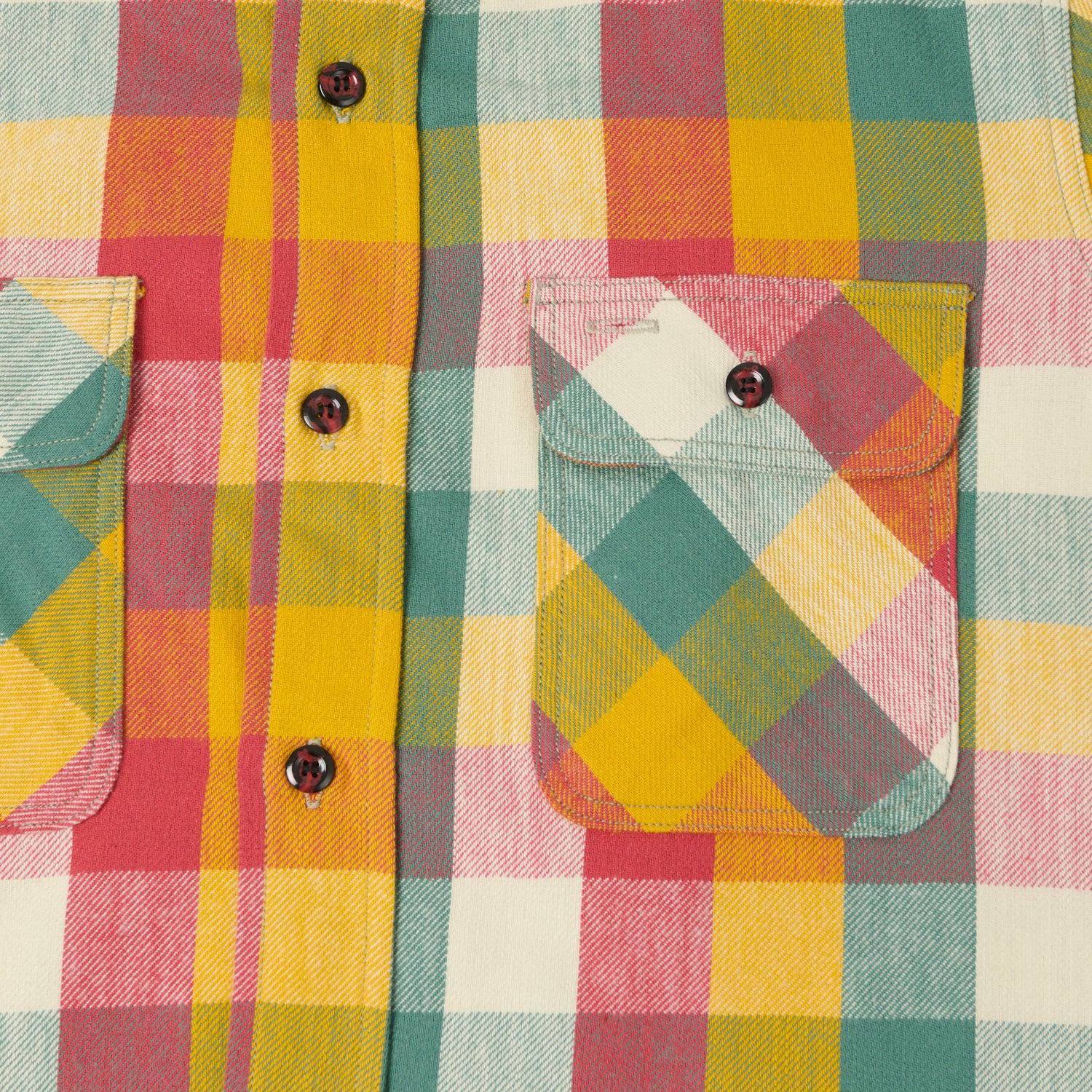 John Gluckow Lot. JG-06 'The Modern' Flannel Shirt - Multi – SON