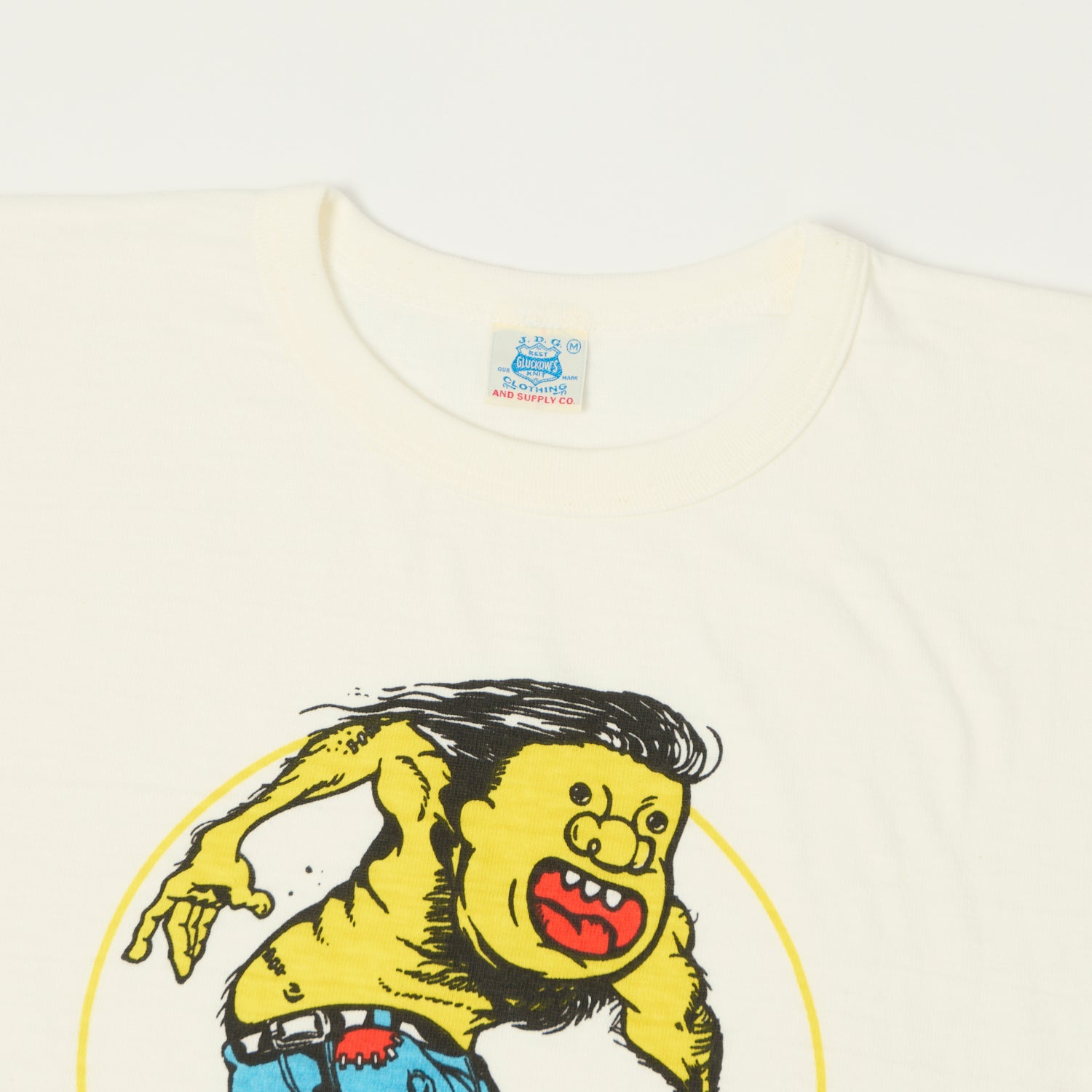 John Gluckow Lot. JG-CS06 'Animal Skater' T-Shirt - Off White