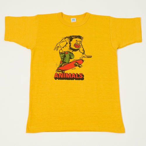 John Gluckow Lot. JG-CS06 'Animal Skater' T-Shirt - Gold