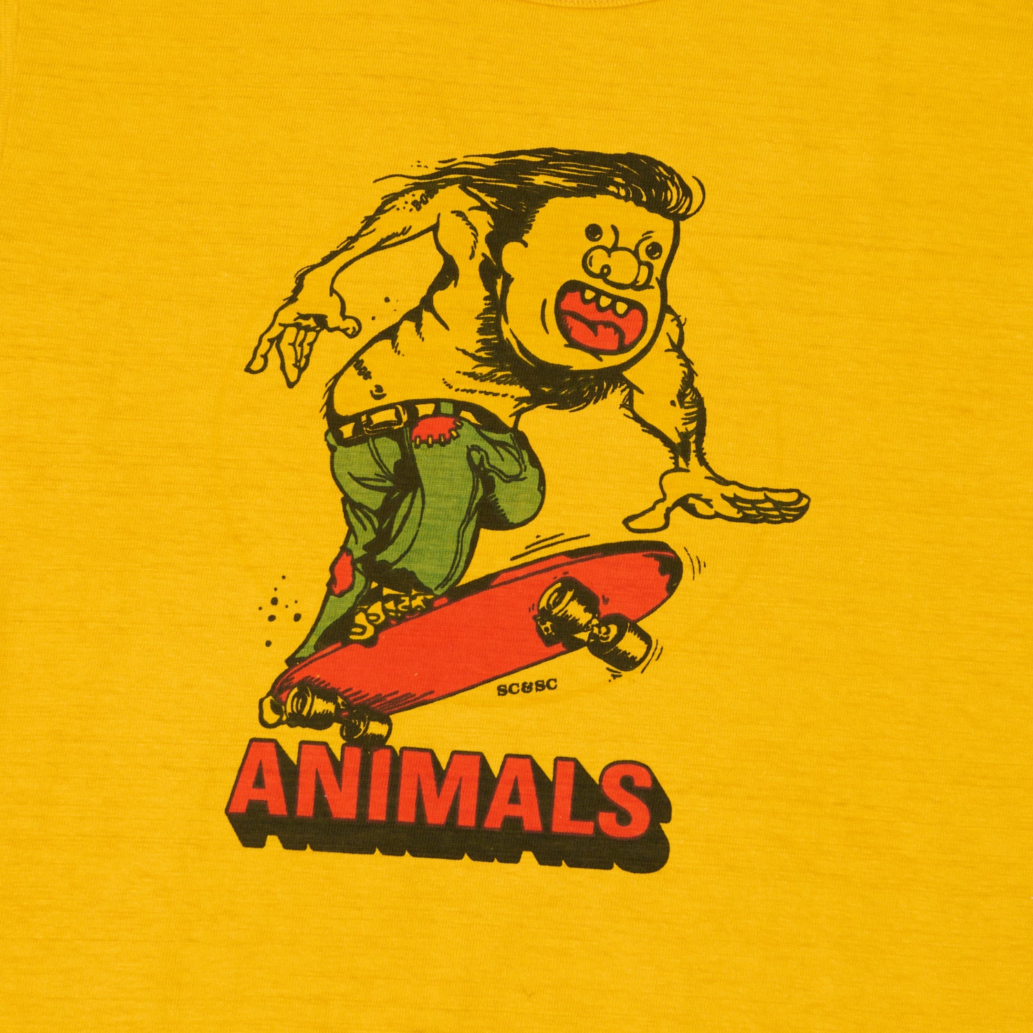 John Gluckow Lot. JG-CS06 'Animal Skater' T-Shirt - Gold
