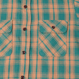 John Gluckow 'The Modern' Flannel Shirt - Salmon