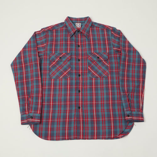 John Gluckow Lot. JG-06 'The Ancient' Flannel Shirt - Blue