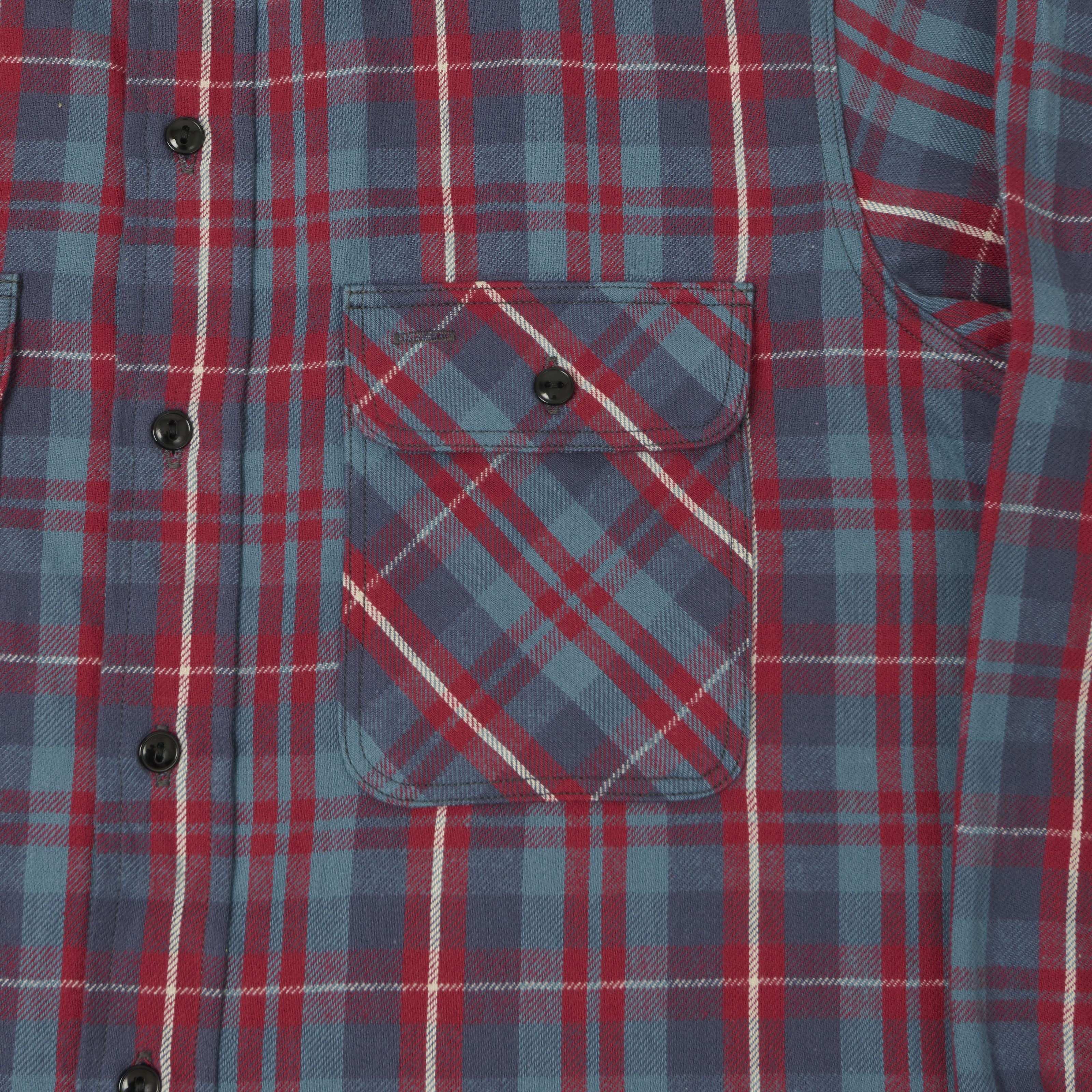 John Gluckow Lot. JG-06 'The Ancient' Flannel Shirt - Blue