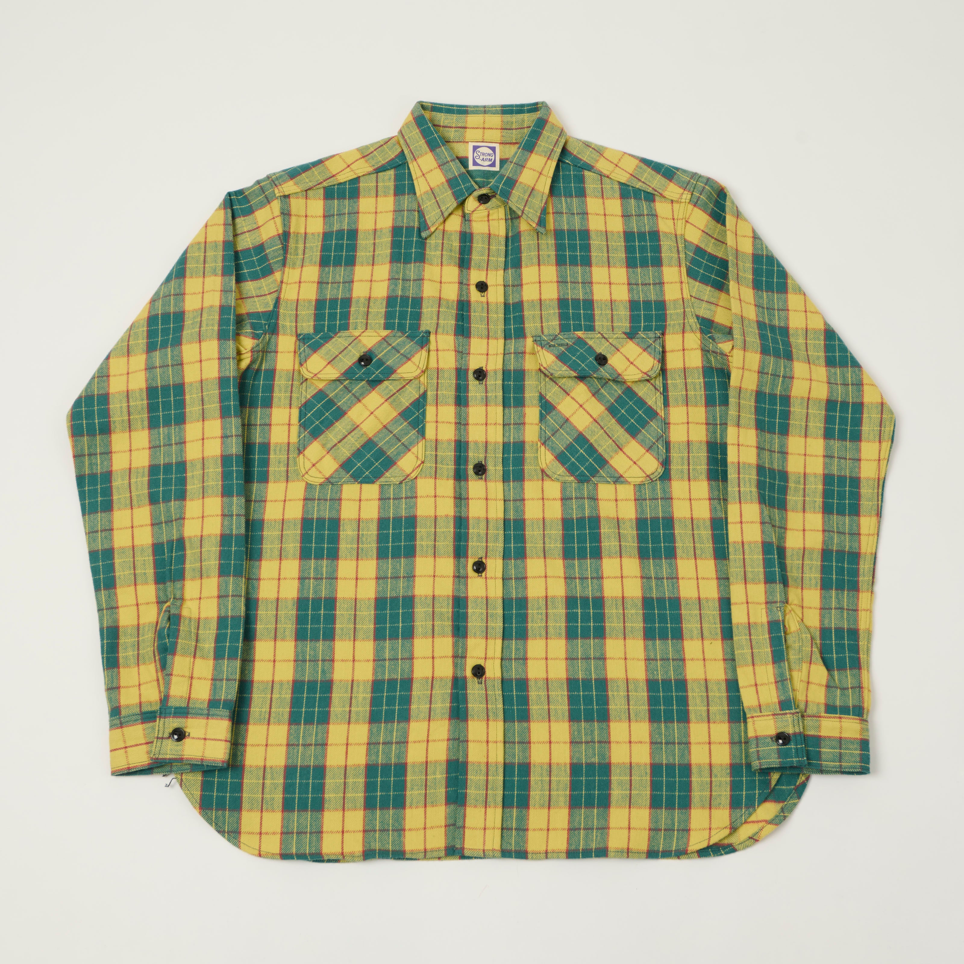 John Gluckow Lot. JG-06 'The Ancient' Flannel Shirt - Yellow