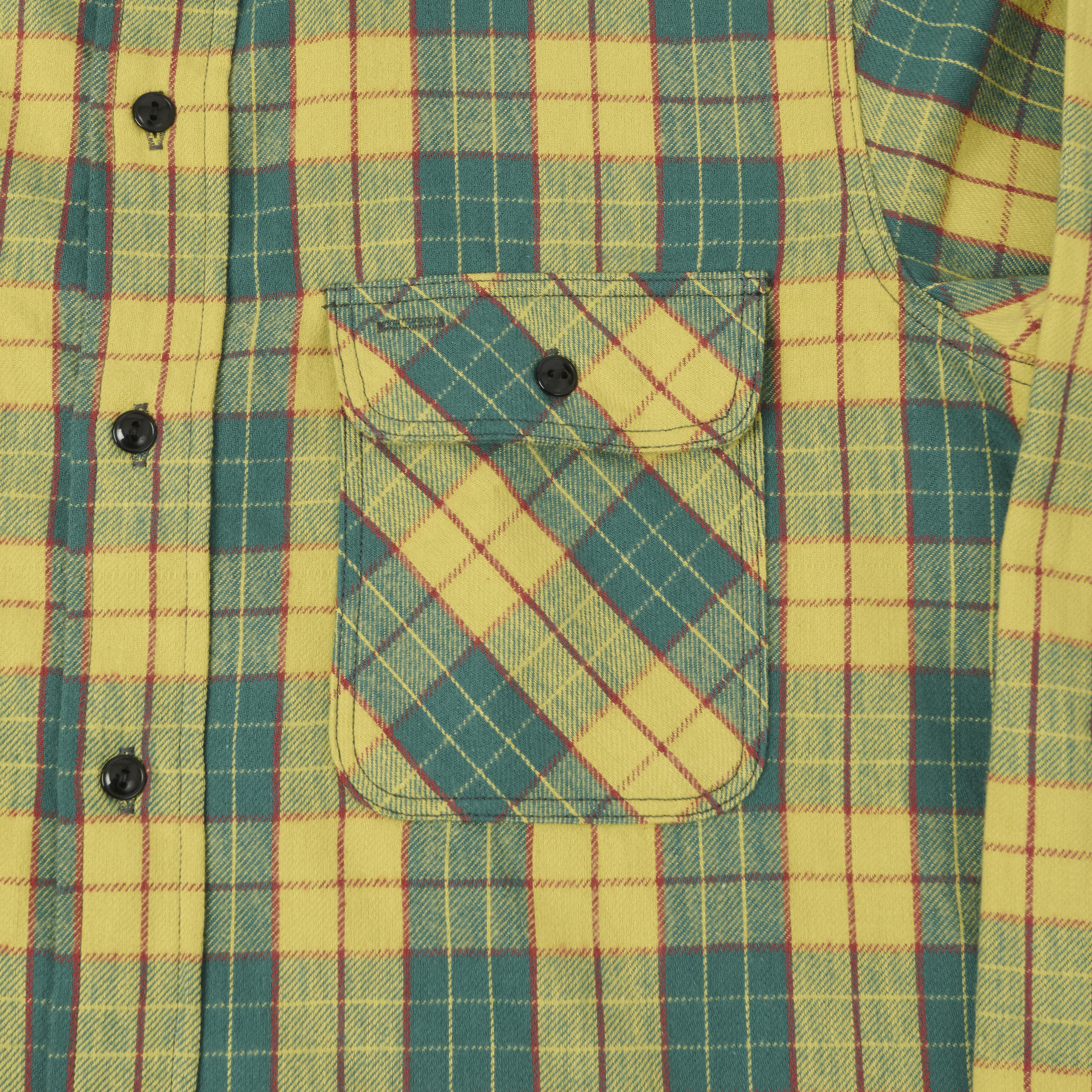 John Gluckow Lot. JG-06 'The Ancient' Flannel Shirt - Yellow