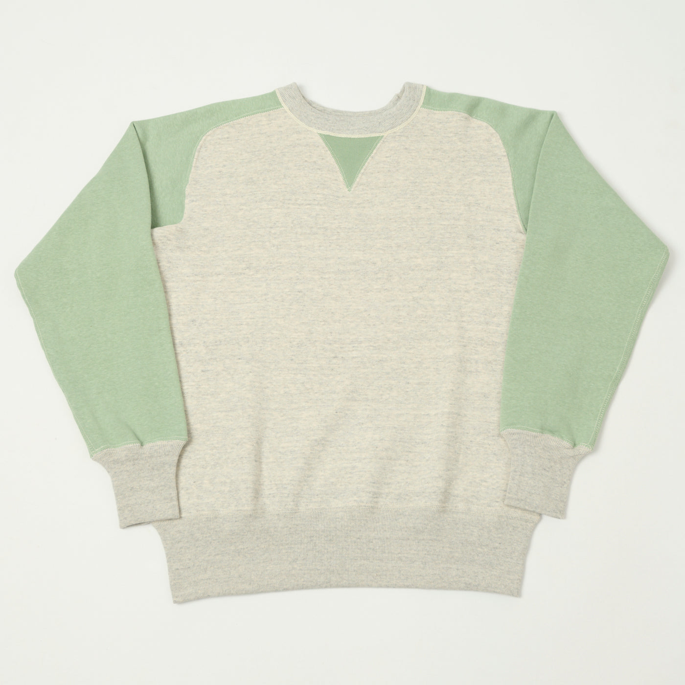 John Gluckow Lot. JG-CS20 Freedom Sleeve Sweatshirt - Oatmeal/Light Green